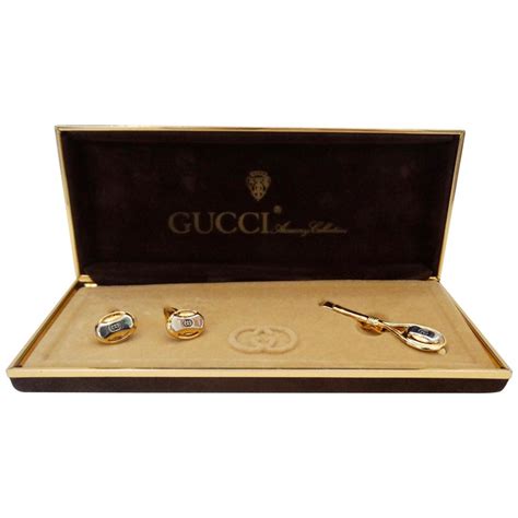 gucci tie clip price|Gucci cufflinks.